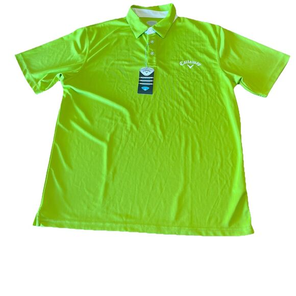 CALLOWAY Polo Golf Macaw Green Shirt Mens Size XL NWD - Picture 8 of 13